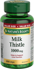 Nature's Bounty Milk Thistle Value Size, 200 Softgels