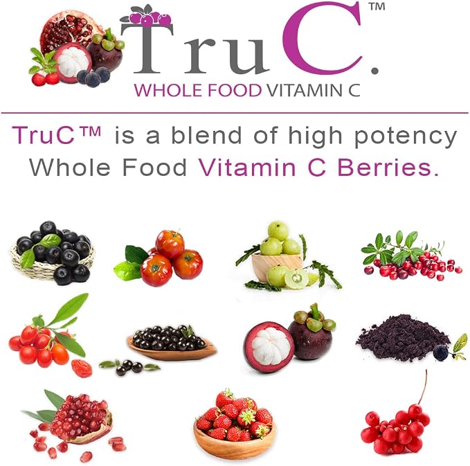 SmarterVitamins (3 Pack) Raw Whole Food Vitamin C Natural Immune Support from Berries, Premium Antioxidants, Bioflavonoids & Polyphenols, 180 Vegan Capsules