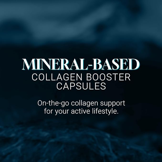 Living Silica ORGONO Mineral-Based Collagen Booster Capsules | Silica-Based | Supports Collagen & Elastin for Joint & Bone Support, Glowing Skin, Strong Hair & Nails | 120 Capsules