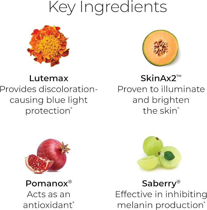 Hush & Hush Vitamin C Supplement for Skin Brightening – Clinically Proven, Antioxidant-Rich Formula to Reduce Dark Spots, Discoloration & Blue Light Damage – Vegan, Non-GMO, Gluten-Free – 60 Capsules