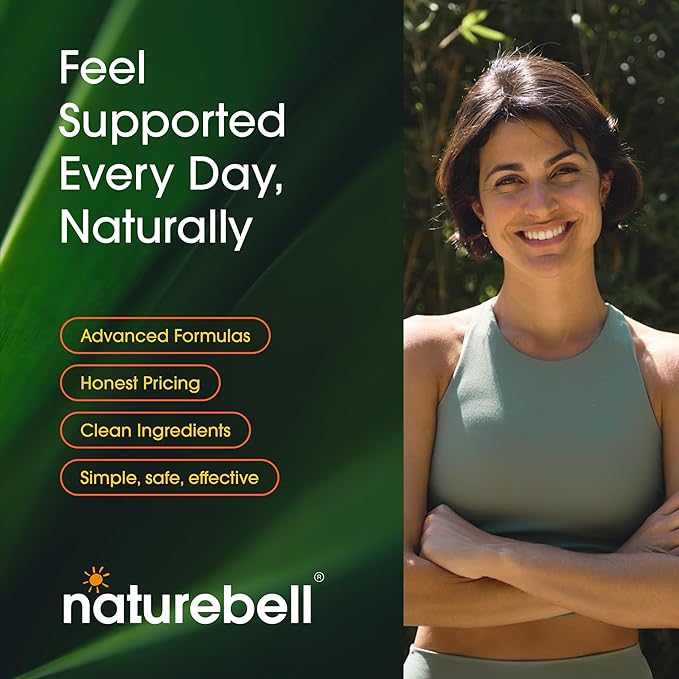 NatureBell Organic Lion’s Mane Powder 1,500mg - 1 lb - Brain, Focus & Memory Support* - Whole Fruiting Body & Mycelium - Non-GMO & Gluten-Free