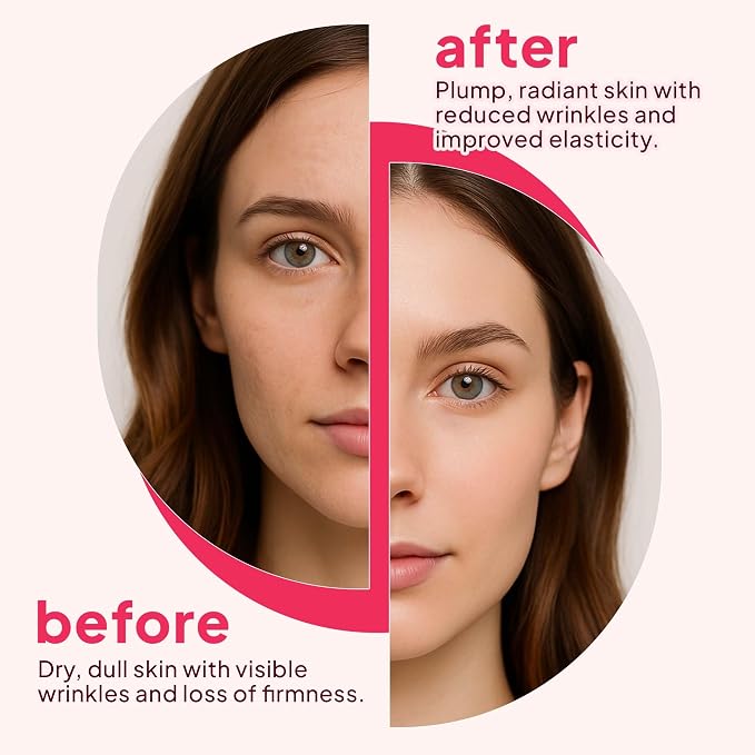 FINE JAPAN Hyaluron & Collagen Plus – Liquid Collagen Supplement with Vitamin C, Hyaluronic Acid, Pearl Coix, Supports Skin Hydration, Elasticity, Hair & Nail Health – Made in Japan, 17 fl oz
