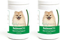 Healthy Breeds Pomeranian Salmon Oil Soft Chews 120 Count (Pack of 2)