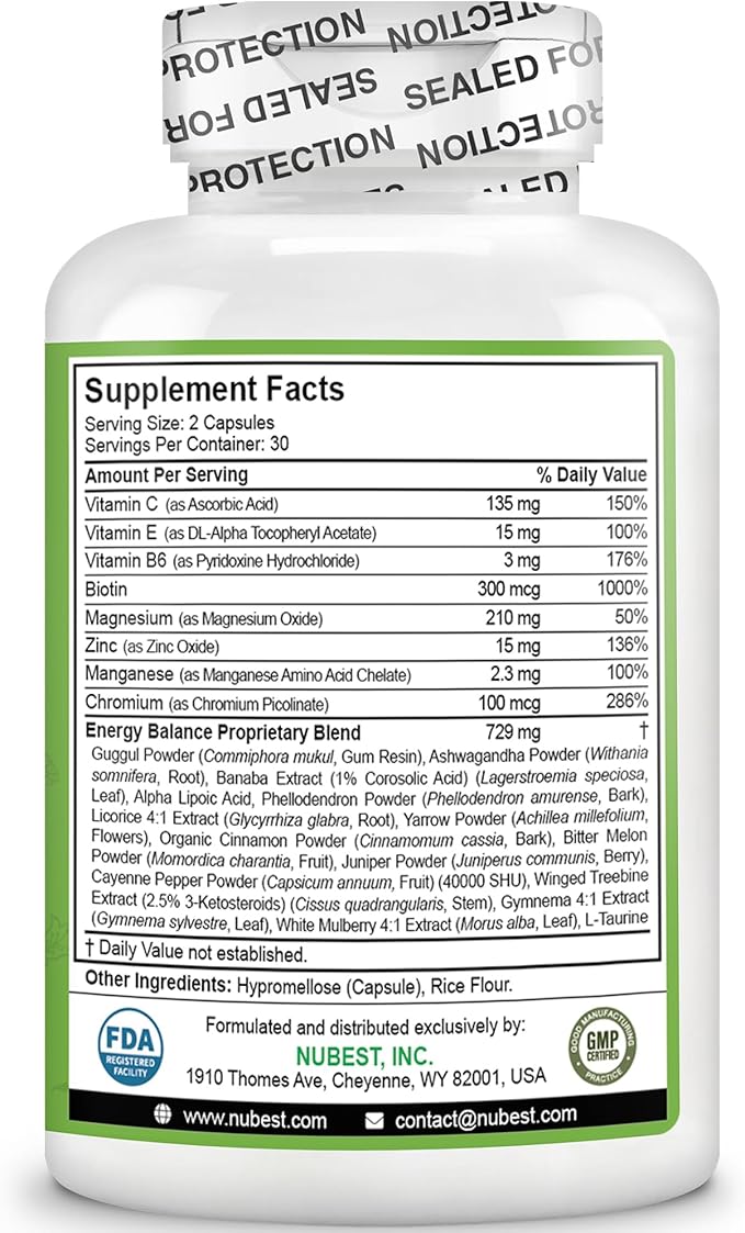 Blood Sugar - Advanced Formula with Bitter Melon, Ashwagandha, Cinnamon, Chromium, Magnesium, Vitamins, Alpha Lipoic Acid, Cayenne Pepper & More | 60 Capsules | 1 Month Supply