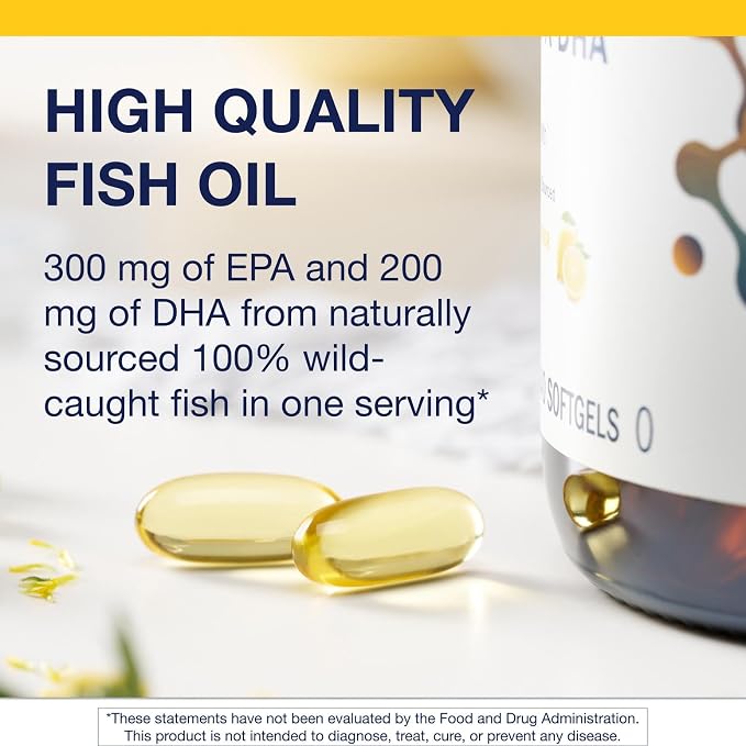 Metagenics OmegaGenics EPA-DHA 500 - High Potency Fish Oil Supplement for Cardiovascular Health* - Sustainably Sourced & Purity Tested - Non-GMO & Gluten-Free - 240 Softgels