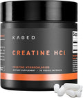 Kaged Creatine HCl Capsules | 7X Concentrated vs Mono | Muscle Building & Recovery | High Absorption | No Bloating | Creatine for Men & Women | Vegan, Gluten Free | Unflavored | 75 Servings