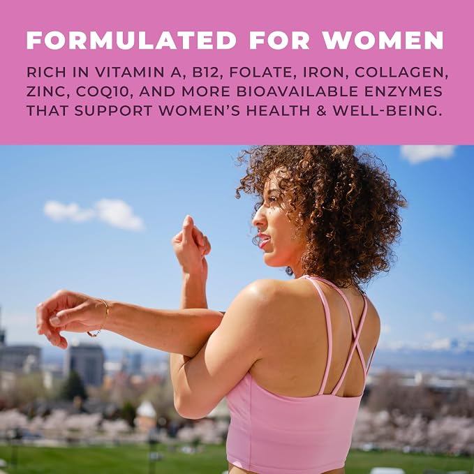 Beef Organ Supplement for Women - Beef Liver, Kidney, Heart and Uterus Tissue, Supports Women's Overall Energy and Health - Pasture Raised in New Zealand - No Fillers or Flow Agents - 60 Capsules