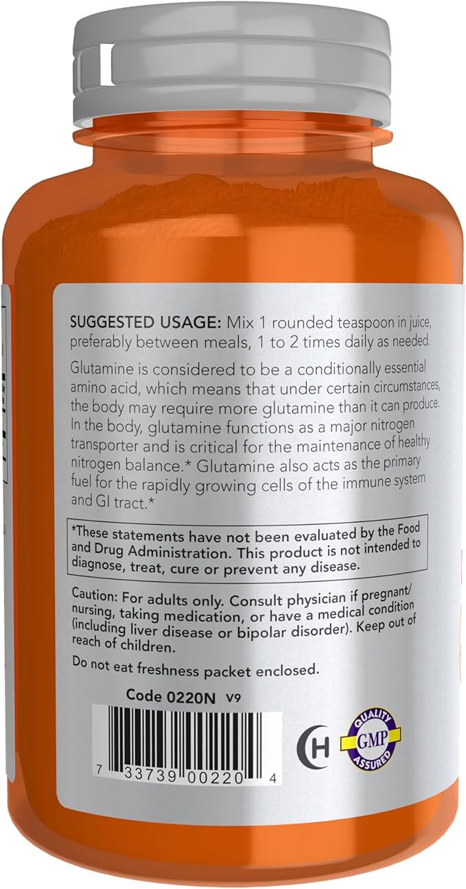 Now Foods L-Glutamine Pure Powder 6 oz