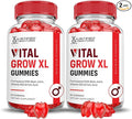 Justified Laboratories (2 Pack Vital Grow XL Performance Gummies 1000MG Advanced Formula Formulated with ACV Pomegranate Beet Juice Powder B12 Vegan Non GMO 120 Gummys