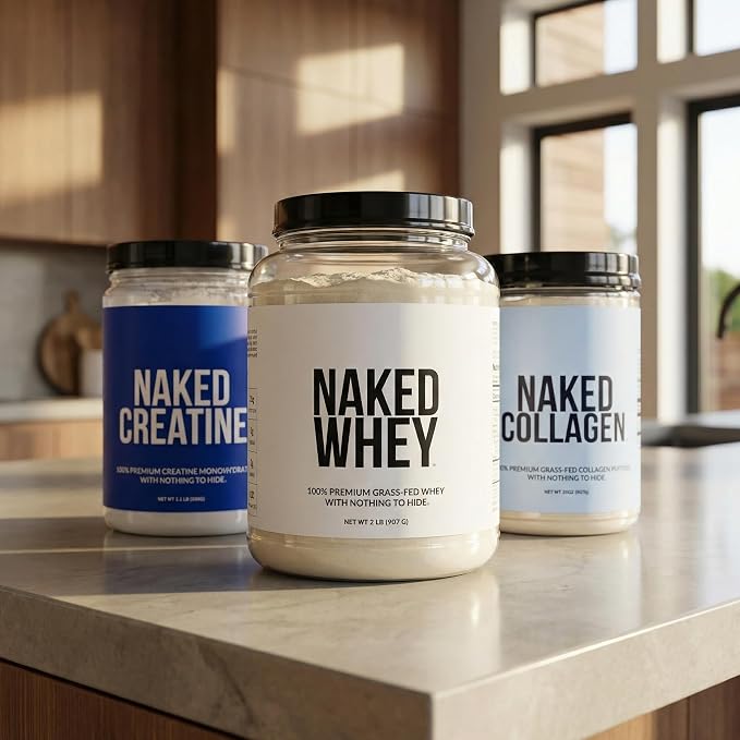 NAKED Pure Micronized Creatine Monohydrate – 200 Servings, 1,000g Bulk – NSF Certified, Vegan, Non-GMO, Gluten & Soy Free - Muscle Building, Strength Training, Gym & Fitness Supplement