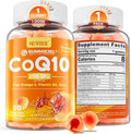 Sugar-Free CoQ10-250mg / 500mg Filled Gummies - Plus Omega-3, EPA + DHA, B3 & Zinc - Ultra Co Q-10 Supplements for Hear-t Health, Cellular Energy, Antioxidant Support, Up to 60 Day Supply, Vegan 60Cts