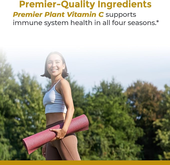 Premier Research Labs Vitamin C Supplement - Natural Vitamin C, Whole Food Vitamin C, Essential C Complex, Pure with Bioflavonoids & Organic Ingredients - 60 Vegetarian Capsules (Pack of 2)