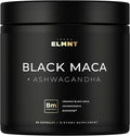 40x Strength Organic Black Maca Root w. Ashwagandha - #1 Highest Potency Black Maca Root Capsules for Men Supplement 40:1 Extract - 100% Pure Maca Peruana Gelatinized Maca Root Powder Pills