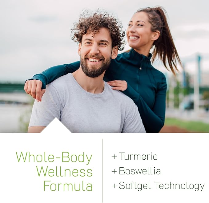 Irwin Naturals Whole-Body Turmeric+ - 60 Liquid Softgels - BioPerine Complex Enhanced Absorption - 30 Total Servings