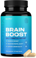 Nootrix Brain Boost Nootropic Supplement | Supports Memory, Mental Focus, Cognitive Health & Energy | Promotes Healthy Mood & Brain Function | Ginkgo Biloba & DMAE | 60 Capsules