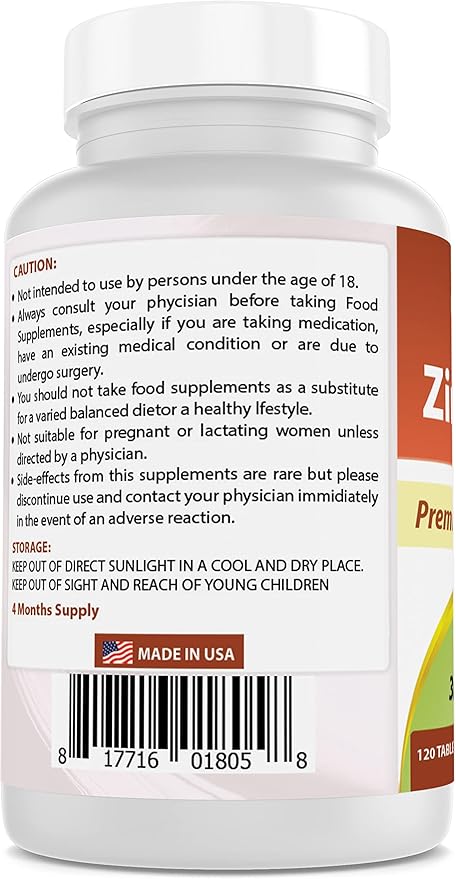 Best Naturals Alpha Lipoic Acid 200 Mg & Zinc Citrate 30 mg