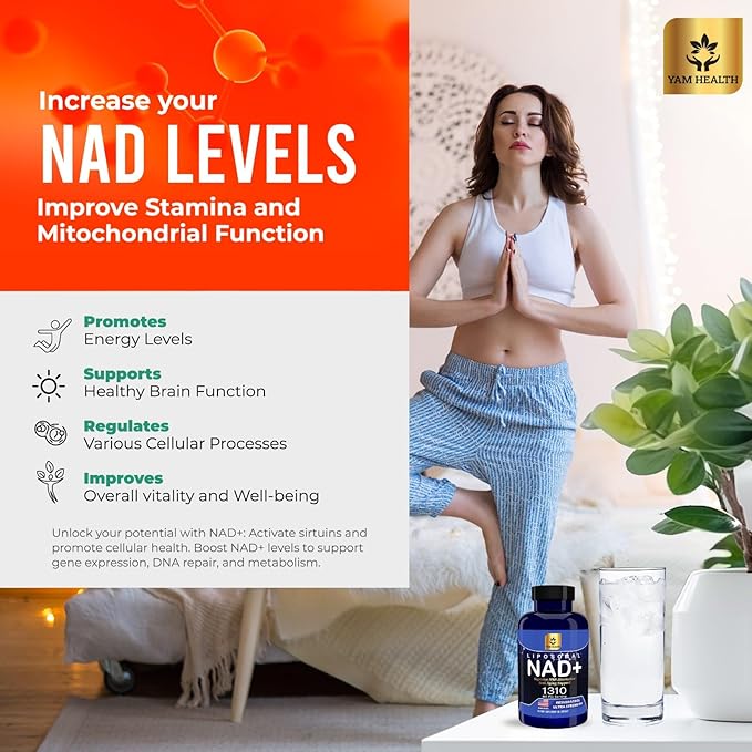 Liposomal NAD Nicotinamide Riboside Equivalent with Trans-Resveratrol 300mg, - Premium Halal NAD Supplement for Energy Metabolism, DNA Repair and Longevity, Vegan, Non-GMO (240 Count (Pack of 4))