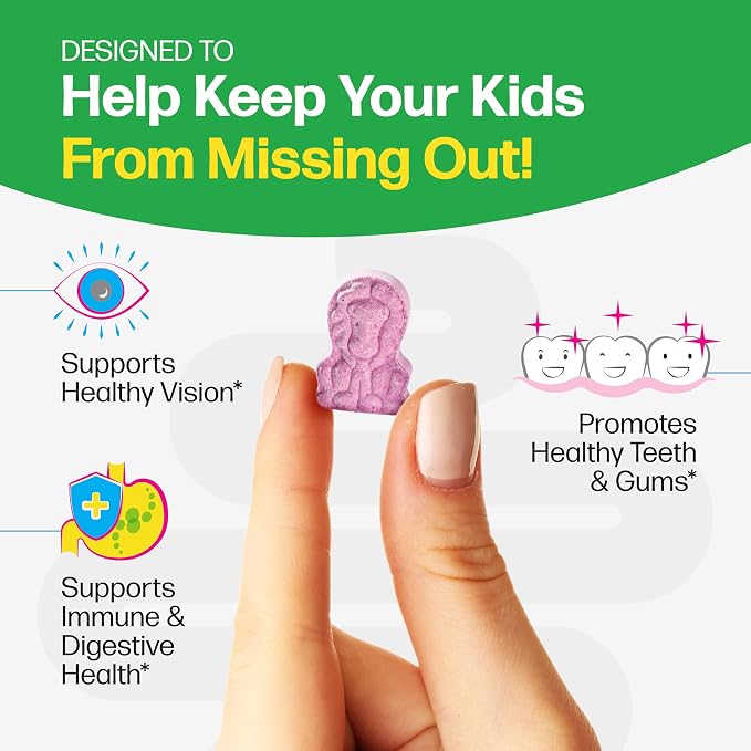 Culturelle Kids Complete Chewable Multivitamin + Probiotic for Kids,Ages 3+,Digestive Health,Oral Health&Immune Support-with 11 Vitamins&Minerals,Including Vitamin C,D3-&Zinc,90 Count (Pack of 2)