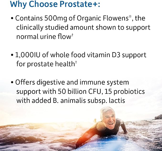 Garden of Life Dr. Formulated Probiotics Prostate+- Acidophilus & Probiotic Supports Healthy Prostate and Digestive Balance-Shelf Stable - Gluten,Dairy, & Soy-Free - 60 Vegetarian Capsules (Pack of 6)