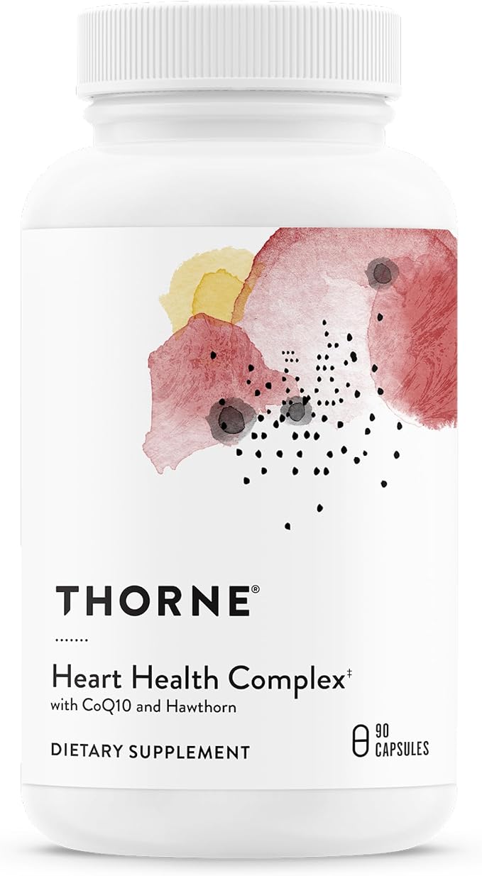 THORNE - Heart Health Complex - with CoQ10, Taurine and Hawthorn - Coenzyme Q10 Supplement with Minerals, Amino Acids, and Botanicals - 90 Capsules