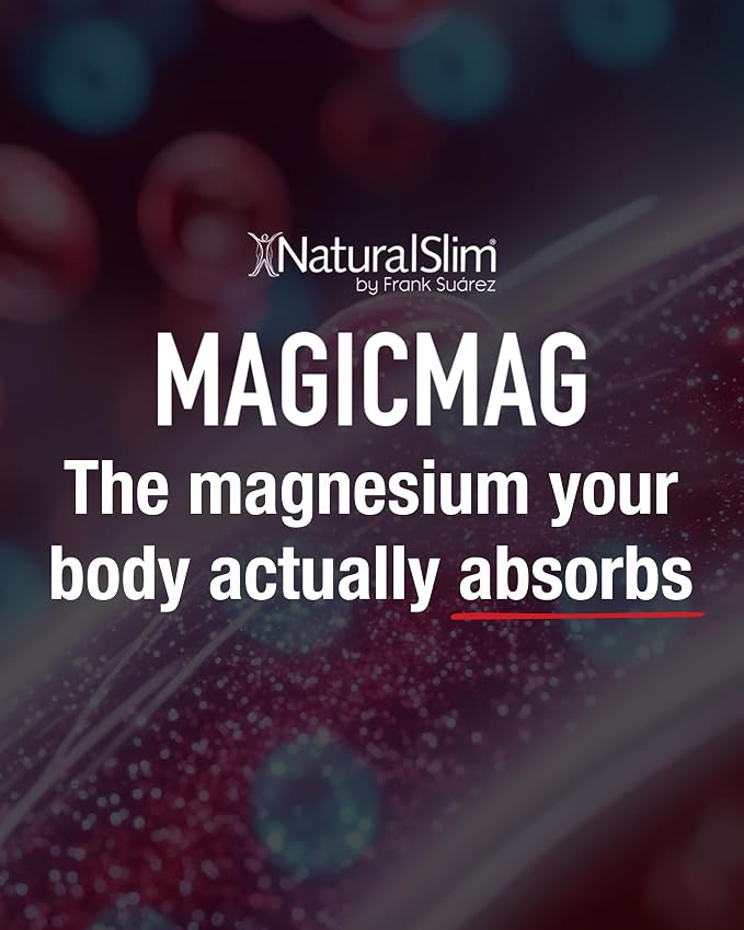 NaturalSlim MagicMag - Highly Absorbable Magnesium Citrate Powder for Relaxation, Energy, Better Sleep & Metabolic Support - Magnesium Supplement for Women & Men - Strawberry & Lime Flavored 8oz