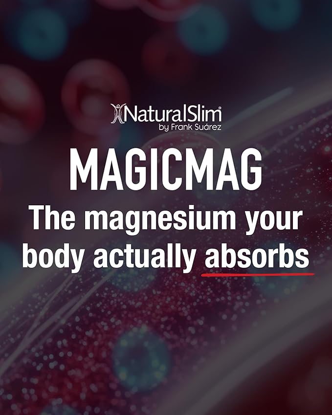 NaturalSlim MagicMag - Highly Absorbable Magnesium Citrate Powder for Relaxation, Energy, Better Sleep & Metabolic Support - Magnesium Supplement for Women & Men - Strawberry & Lime Flavored 8oz 3pk