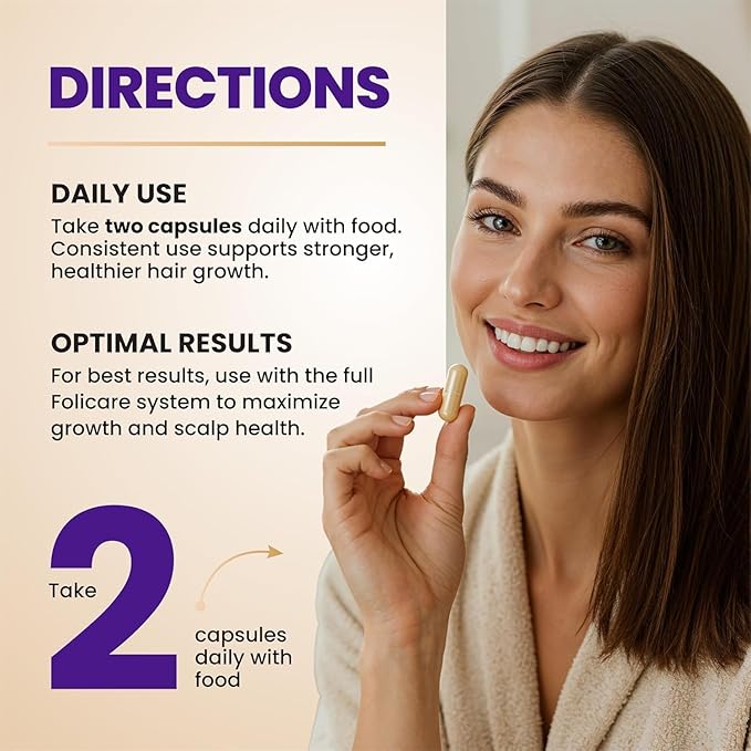 Biotin Hair Growth Supplement with Collagen, Keratin, and Probiotics – Hair Growth Support, Skin & Nails Supplement for Men and Women – Supports Thicker, Stronger Hair – Made in USA (2 Pack)