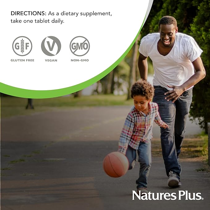 NaturesPlus Hema-Plex Iron - 30 Slow-Release Tablets - 85 mg Chelated Iron - Total Blood Health - with Vitamin C & Bioflavonoids - Non GMO, Vegetarian & Gluten Free - 30 Servings