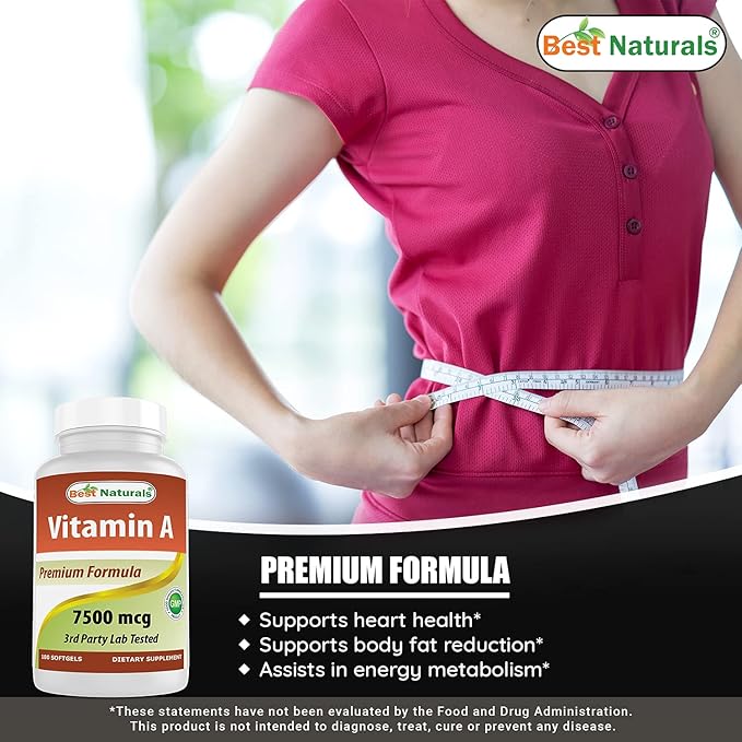 Best Naturals Vitamin A 25000 IU & Zinc Citrate 30 mg