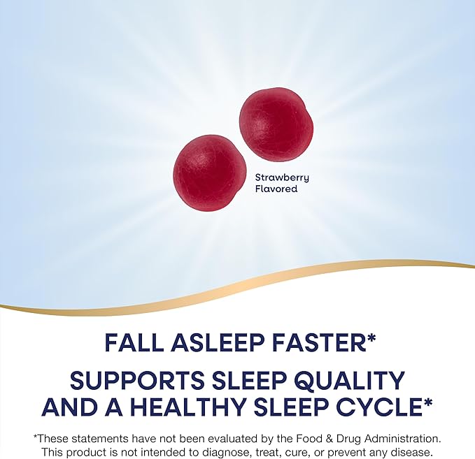Nature's Way Adult Melatonin Gummies, Supports Restful Sleep*, Fall Asleep Faster*, Strawberry Flavored, 5 mg Melatonin Gummies per 2-Gummy Serving, 120 Count (Set of 2)