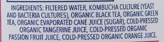 Health Ade, Kombucha Passion Tangerine Organic, 16 Fl Oz