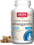 Jarrow Formulas Ashwagandha Capsules, 300 mg Supplement Supports Normalized Resistance to Mental and Physical Stress, 120 Veggie Capsules, 60 Day Supply