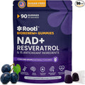 NAD+ Complex Gummies (90 Ct, 45 Servings), Resveratrol, 500mg of TMG, Quercetin, Curcumin, Berberine & Antioxidants | Advanced Plant-Based Formula for Daily Cellular Balance & Longevity Nutrition