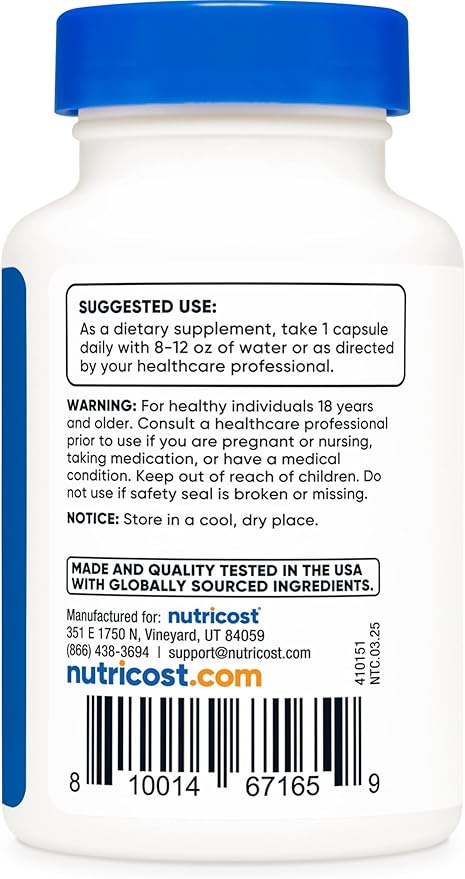Nutricost CoQ10 200mg, 60 Vegetarian Capsules, 60 Servings - High Absorption, Vegetarian, Non-GMO, Coenzyme Q10 (Pack of 2)