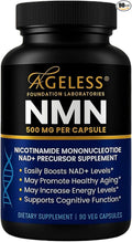 NMN Supplement 500mg – Nicotinamide Mononucleotide | Supports NAD+ Levels, Energy, Cognitive Function, Muscle Health & Healthy Body Composition Capsules (90)