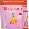 KinderFarms Electrolyte Powder for Kids and Adults - Drink Mix Hydration Packets (Fruit Punch, 16 Count), No Artificial Sweeteners or Flavors, No Synthetic Dyes, Vegan, Non-GMO, Gluten-Free
