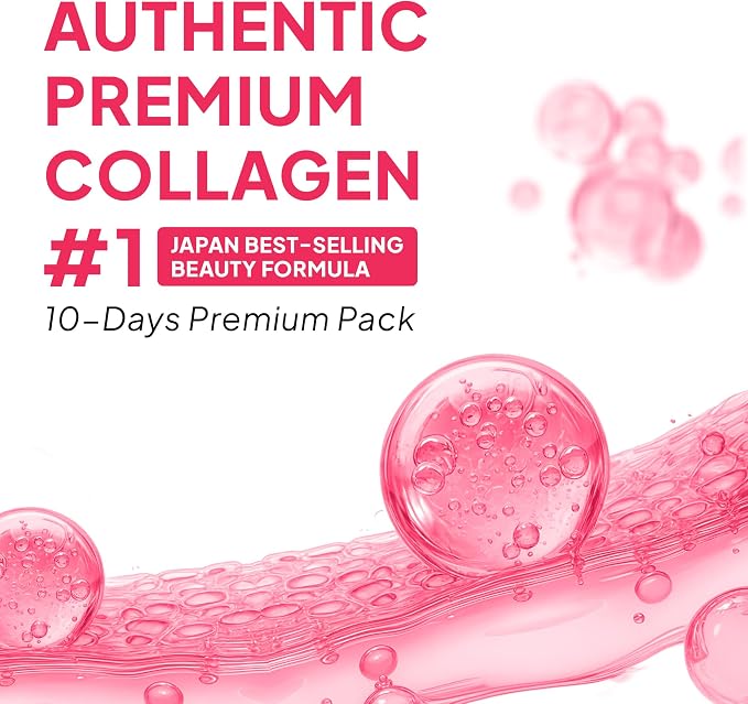 FINE JAPAN Hyaluron & Collagen Plus – Liquid Collagen Supplement with Vitamin C, Hyaluronic Acid, Pearl Coix, Supports Skin Hydration, Elasticity, Hair & Nail Health – Made in Japan, 17 fl oz