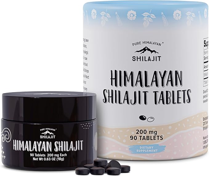 Pure Himalayan Shilajit for Men and Women, 75 Servings of Purest Original Himalayan Shilajit Tablets, 85+ Trace Minerals, Fulvic Acid