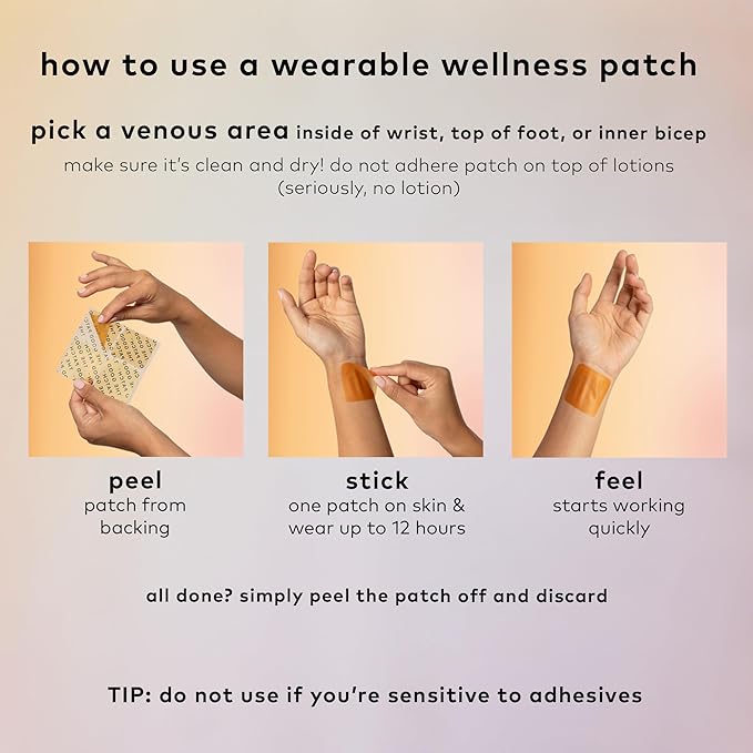 The Good Patch Slumber Sleep Patch Support, Melatonin Free, Sustained Release, Natural Patch with L-Theanine, Magnesium, Tart Cherry Extract, Plant Powered Wearable Wellness (24 Total Patches)