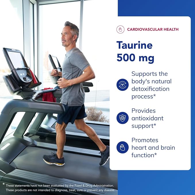 Pure Encapsulations Taurine 500 mg | Amino Acid Supplement for Liver, Eye Health, Antioxidants, Heart, Brain, and Muscles* | 60 Capsules