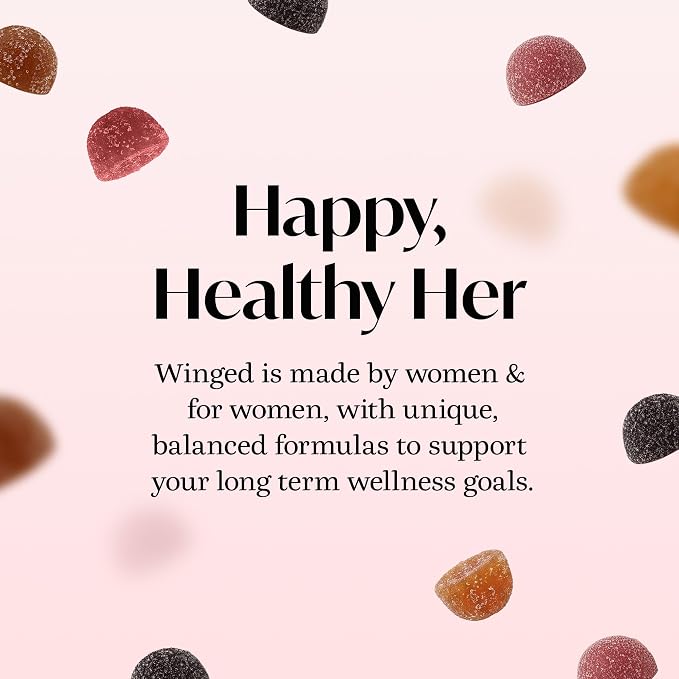 Winged Wellness Hot Momma Menopause Supplements for Women - Hormone-Free Menopause Relief Support for Hot Flashes & Night Sweats with Chaste Tree Berry, Multivitamins & Shatavari - 60 Vegan Capsules
