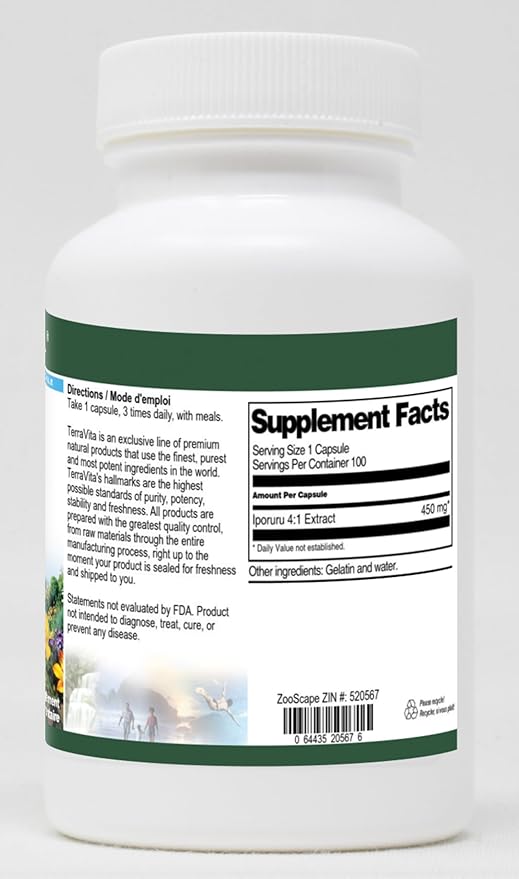 Iporuru 4:1-450 mg (100 Capsules, ZIN: 520567) - 3 Pack