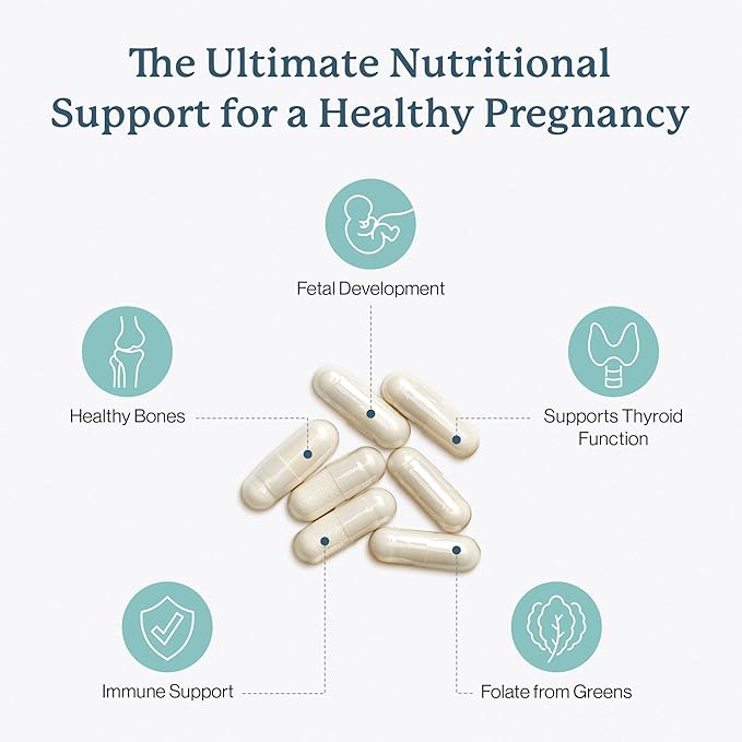 Dr Fuhrman Prenatal Vitamins For Women | Doctor-Formulated Prenatal Vitamins | Natural Folate, B12, Choline & Iodine for Pregnancy Support, Brain & Immune Health | No Synthetic Folic Acid | 120 Cap