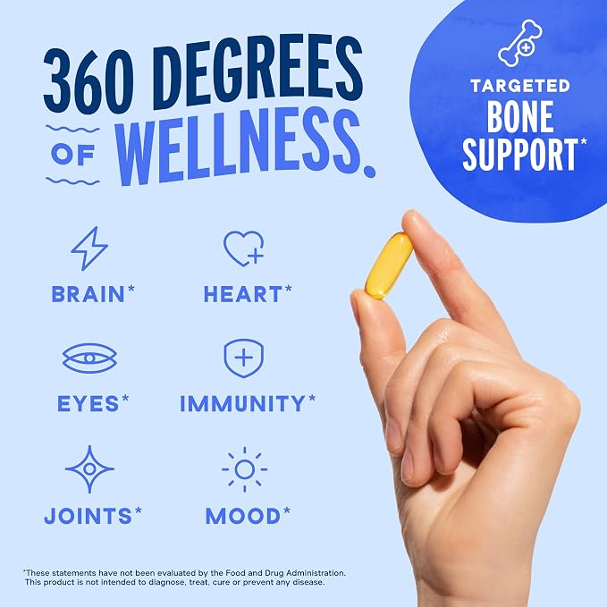 Oceanblue Professional Omega-3 2100 with Vitamin K2 and Vitamin D3-60 Count 2 Pack- Triple Strength Burpless Fish Oil Supplement with EPA, DHA & DPA - Wild Caught - Orange Flavor, 60 Servings
