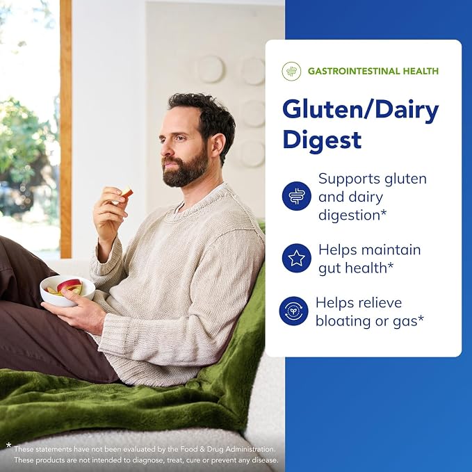 Pure Encapsulations Gluten/Dairy Digest | Unique Mix of Enzymes to Support Healthy Gluten and Dairy Digestion* | 60 Capsules