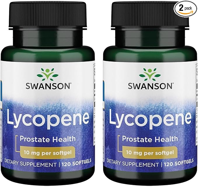 Swanson Lycopene 10 mg 120 Sgels (2 Pack)