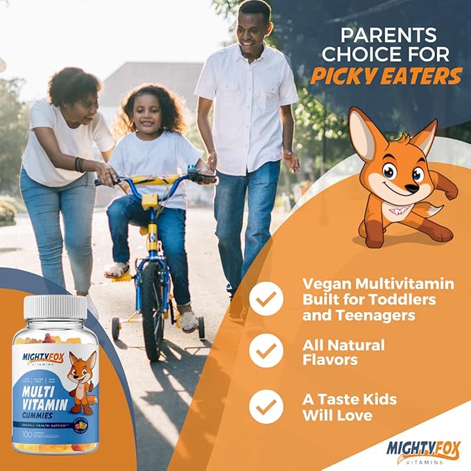 Kids Multivitamin Gummies - Non-GMO, Gluten-Free, Vegan Multivitamin Gummies w/Vitamin C, B3, B5, B6, B12, Zinc (100 Count, 5 Pack) – Fruity Toddler to Teen Gummy Vitamins for Kids