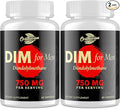 DIM for Men 750MG – Hormone Balance, Estrogen Support for Men, DIM Supplement, Detox, Vitality & Fitness Performance–Chrysin & Black Pepper Extract, 60 Capsules (2 Bottle)