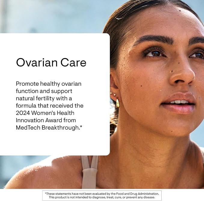 THORNE - Ovarian Care - Promotes Healthy Ovarian Function & Fertility Health* - Inositol, CoQ10, Folate & Polyphenols - Women's Health Supplement - Mixed Berry - Third-Party Certified - 60 Servings