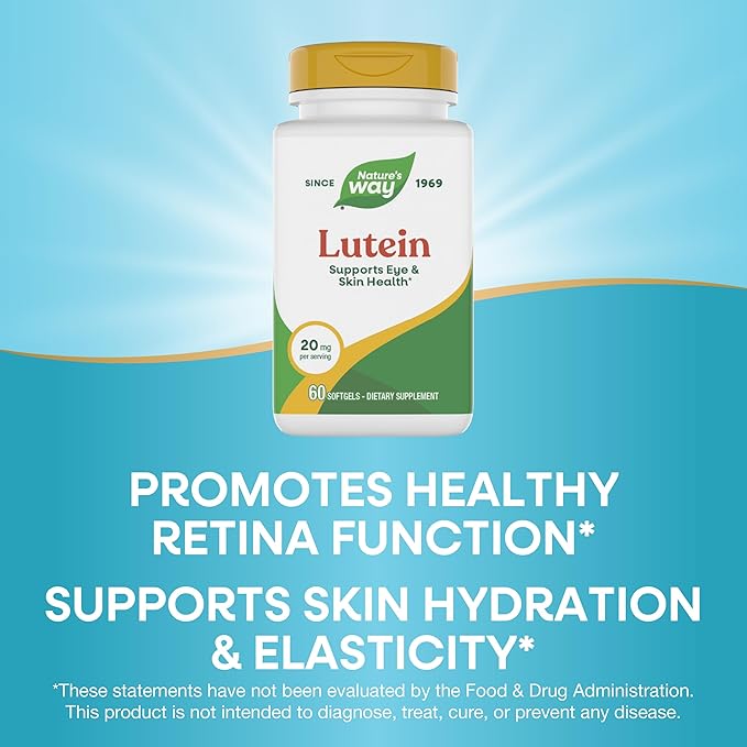 Nature's Way Lutein, Supports Eye Health*, 60 Soft Gels